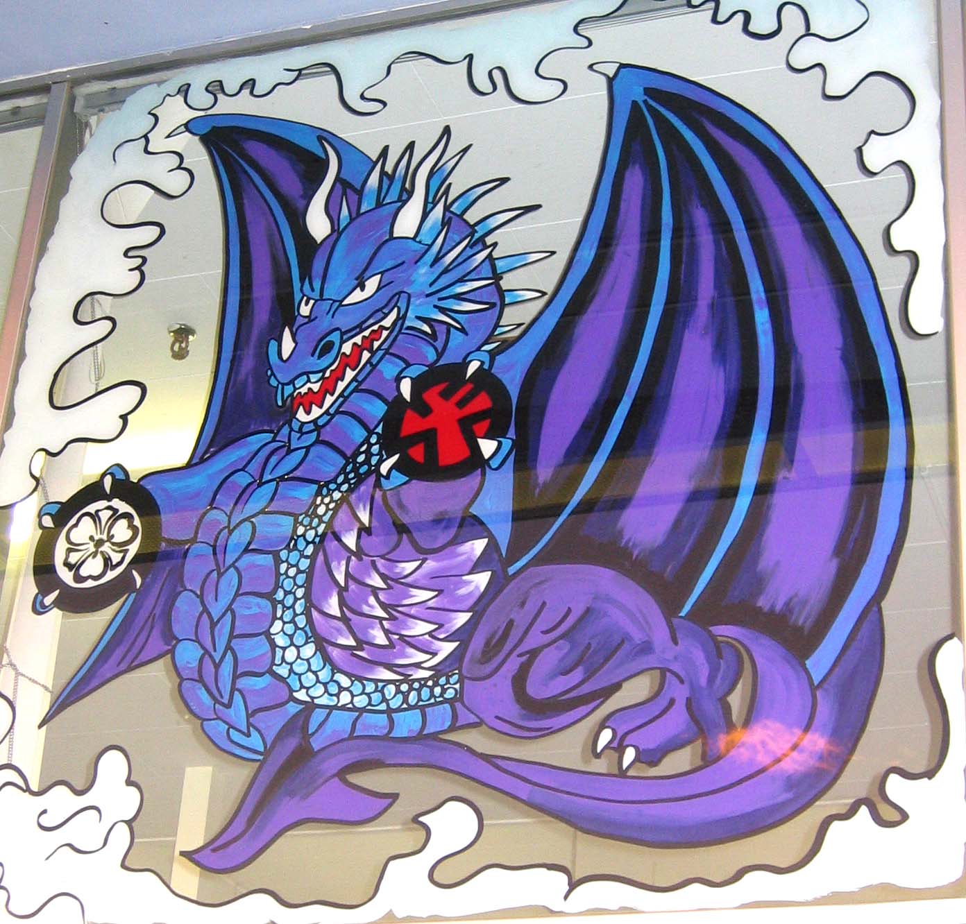 dragon mural